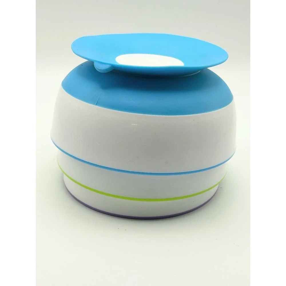 Munchkin Stay Put Suction Bowls for Baby and Toddler, 3 Pack, Blue/Green/Pur...
